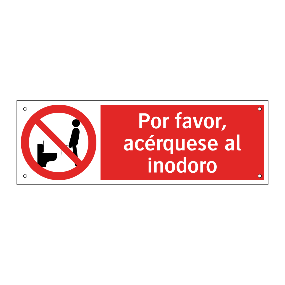 Por favor, acérquese al inodoro