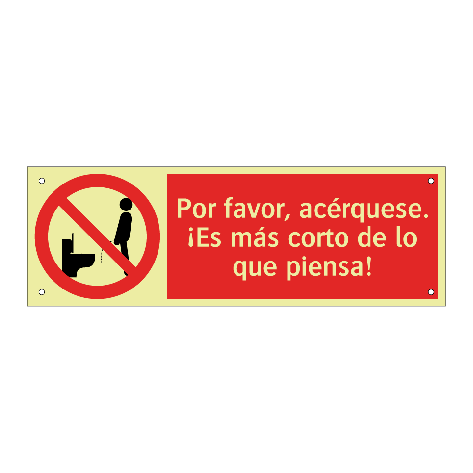 Por favor, acérquese. ¡Es más corto de lo que piensa!