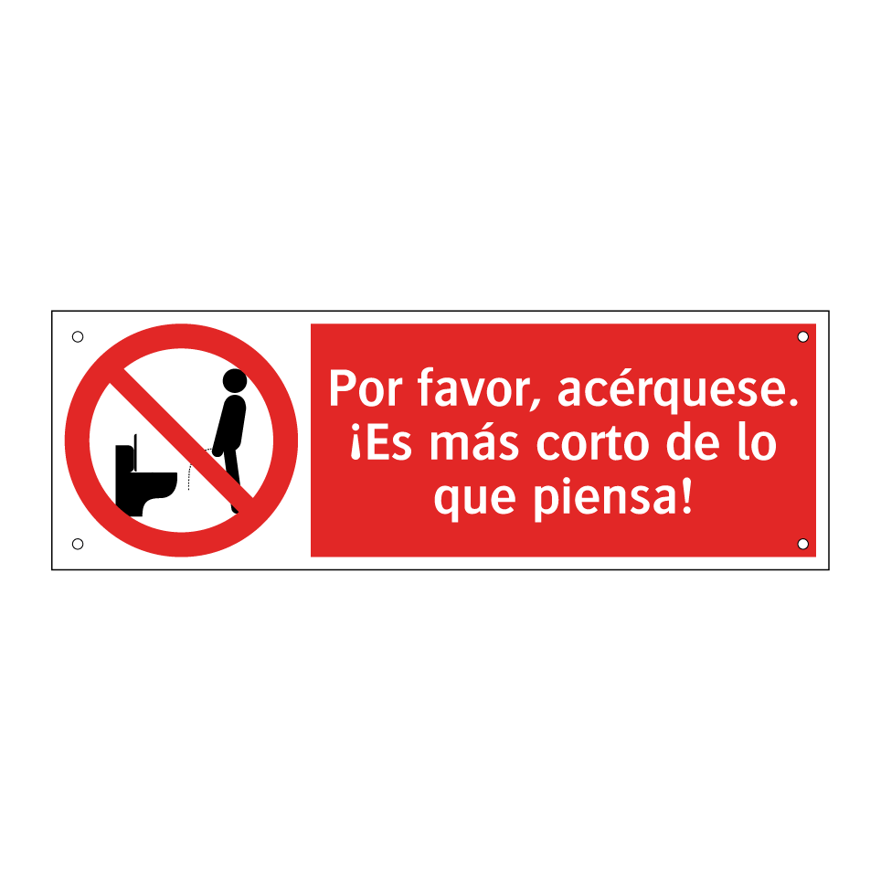 Por favor, acérquese. ¡Es más corto de lo que piensa!