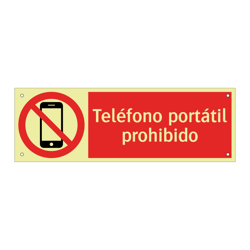 Teléfono portátil prohibido