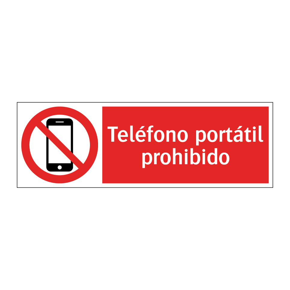 Teléfono portátil prohibido