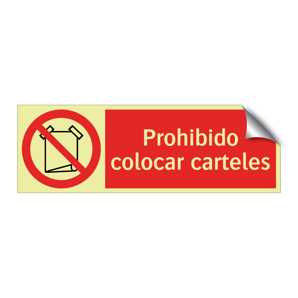Prohibido colocar carteles