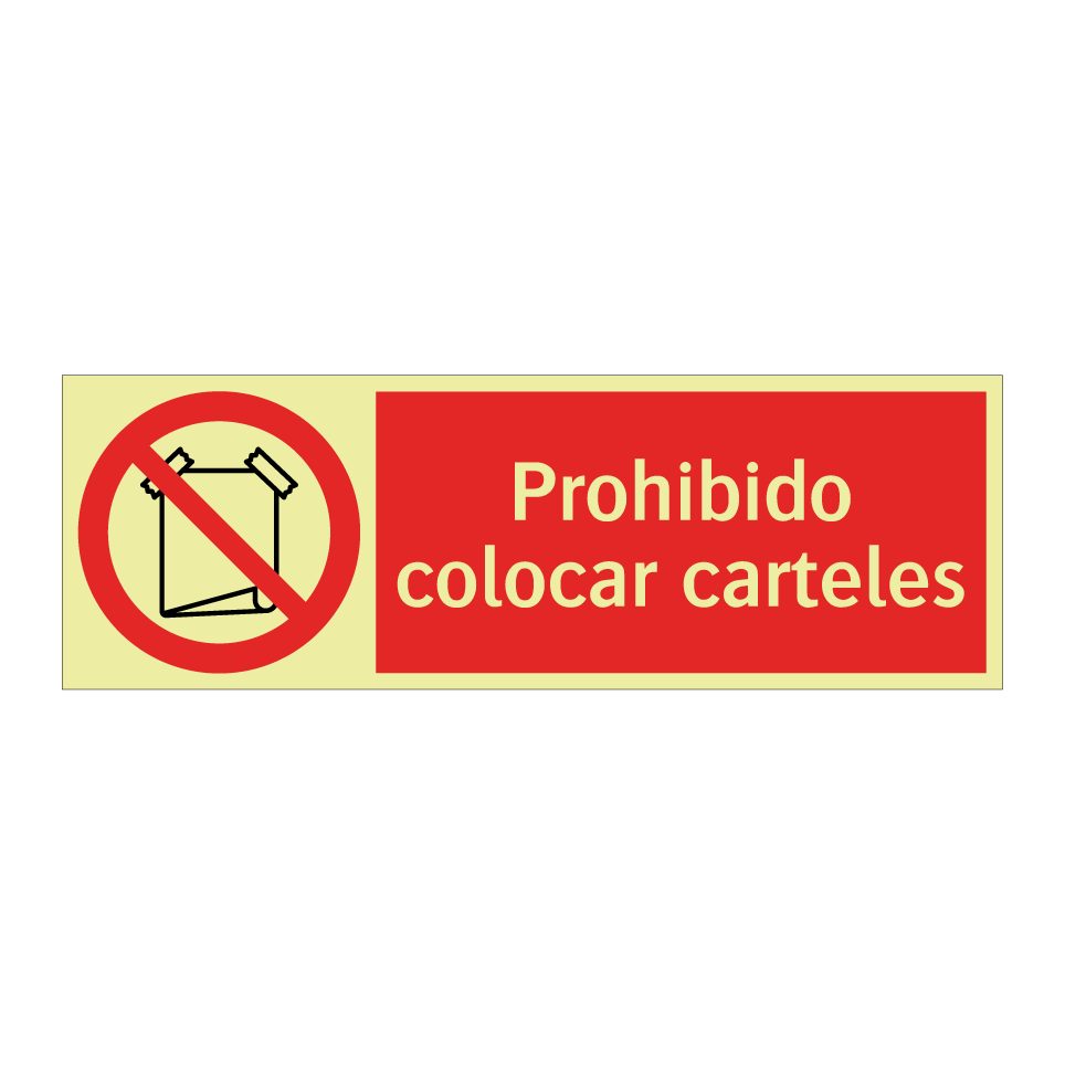 Prohibido colocar carteles