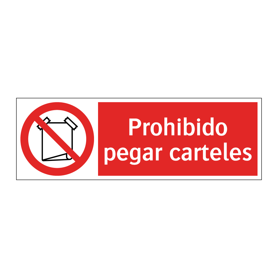Prohibido pegar carteles
