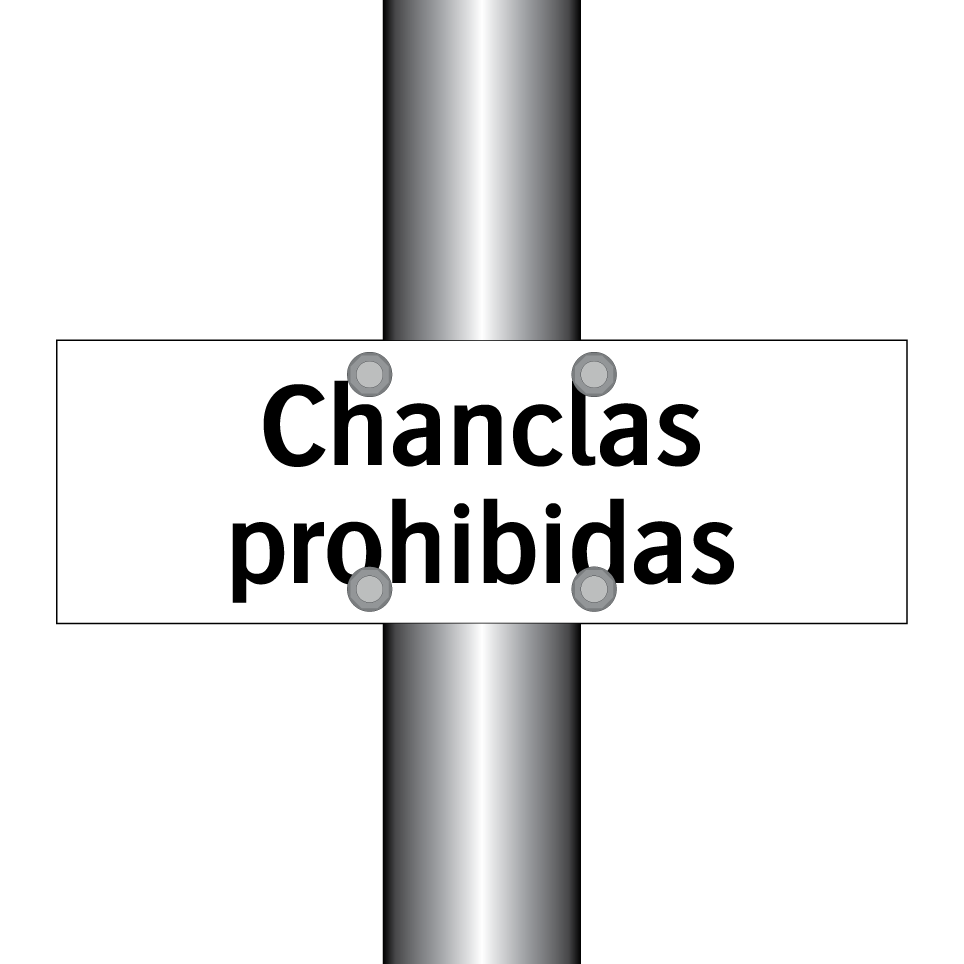 Chanclas prohibidas