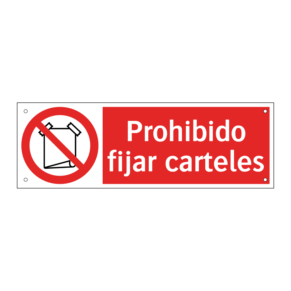 Prohibido fijar carteles