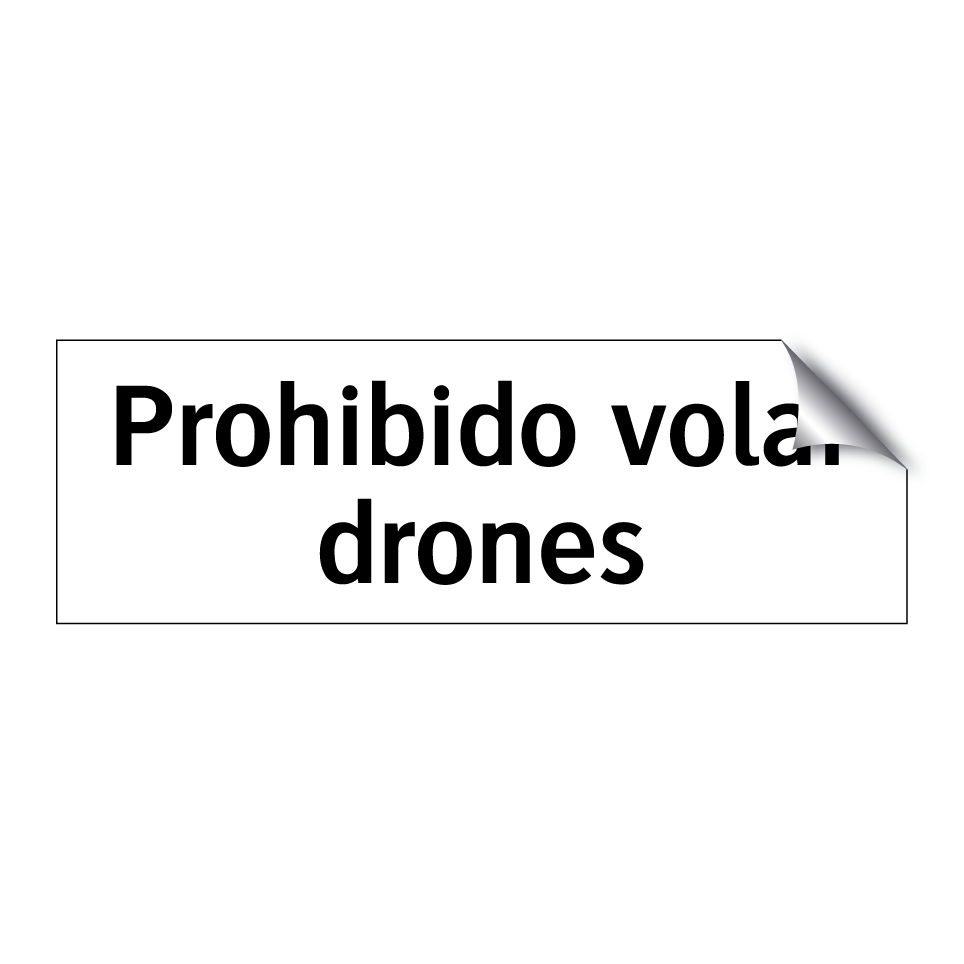 Prohibido volar drones