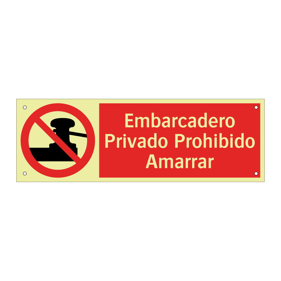 Embarcadero Privado Prohibido Amarrar
