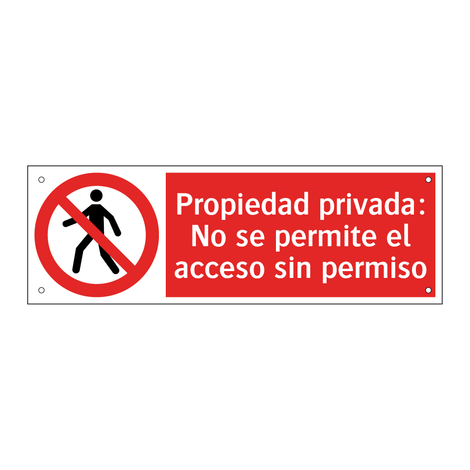 Propiedad privada: No se permite el acceso sin permiso