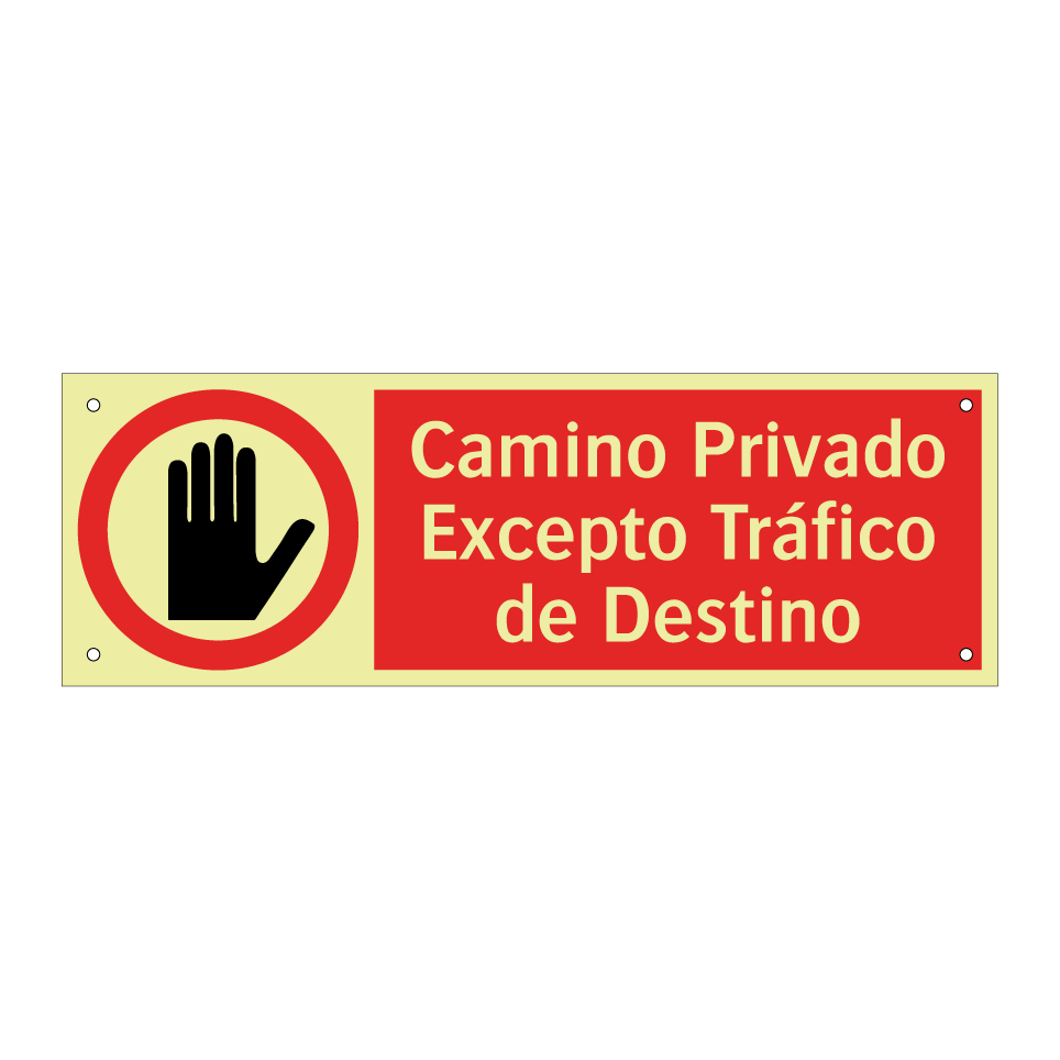 Camino Privado Excepto Tráfico de Destino