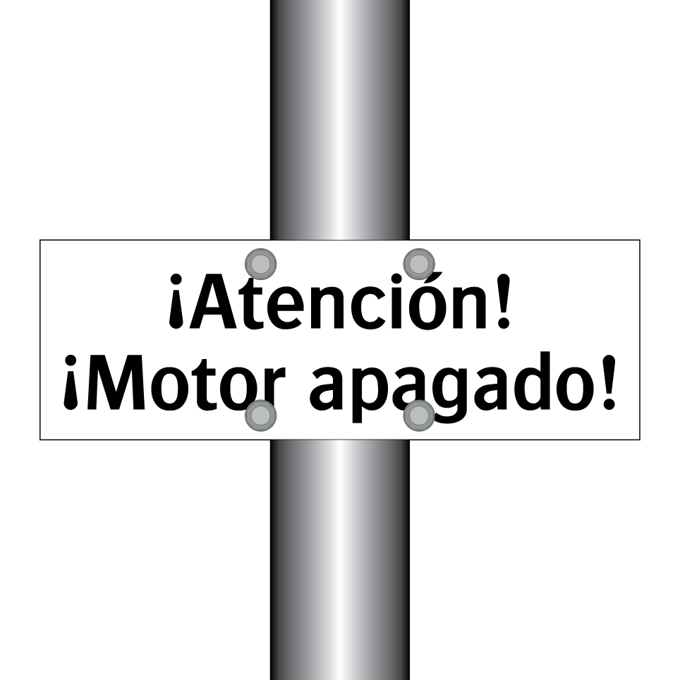 ¡Atención! ¡Motor apagado!