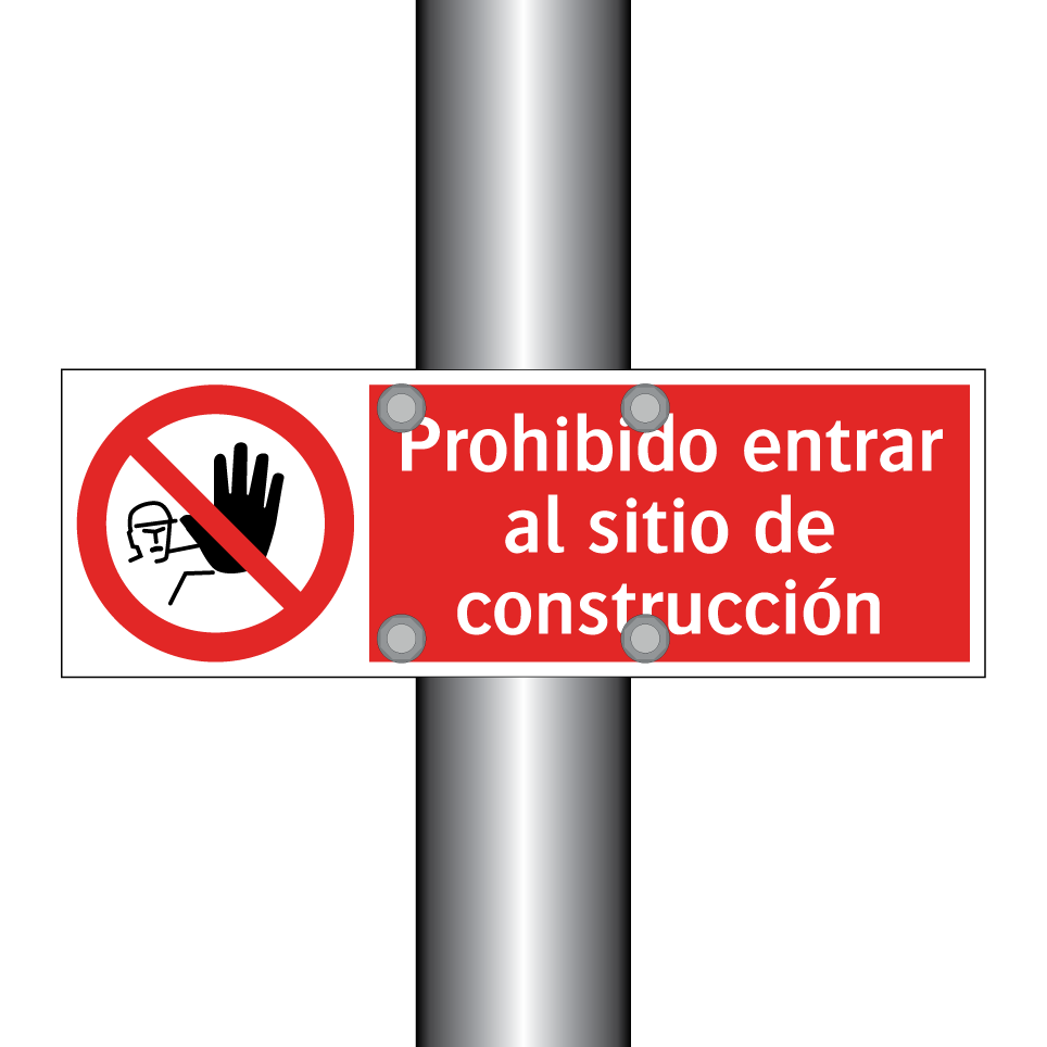 Prohibido entrar al sitio de construcción
