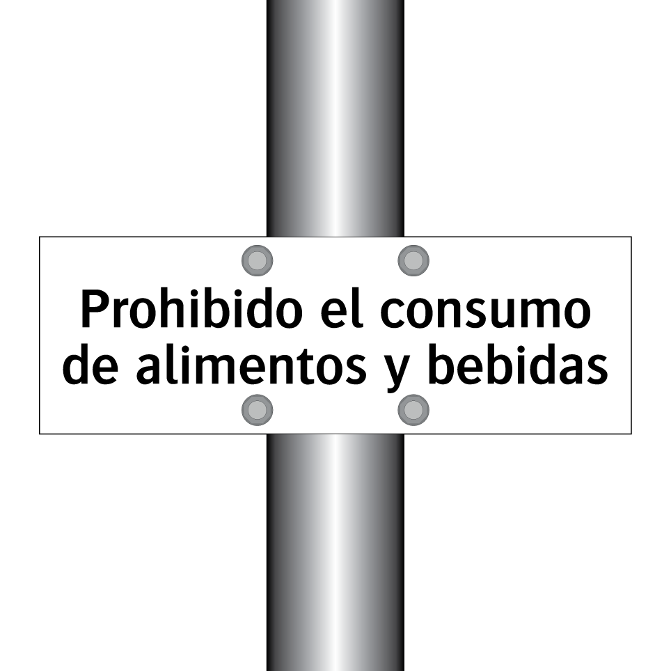 Prohibido el consumo de alimentos y bebidas