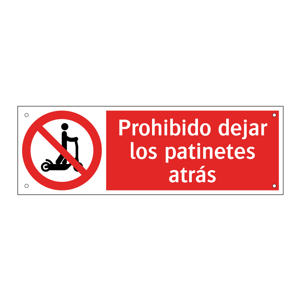 Prohibido dejar los patinetes atrás
