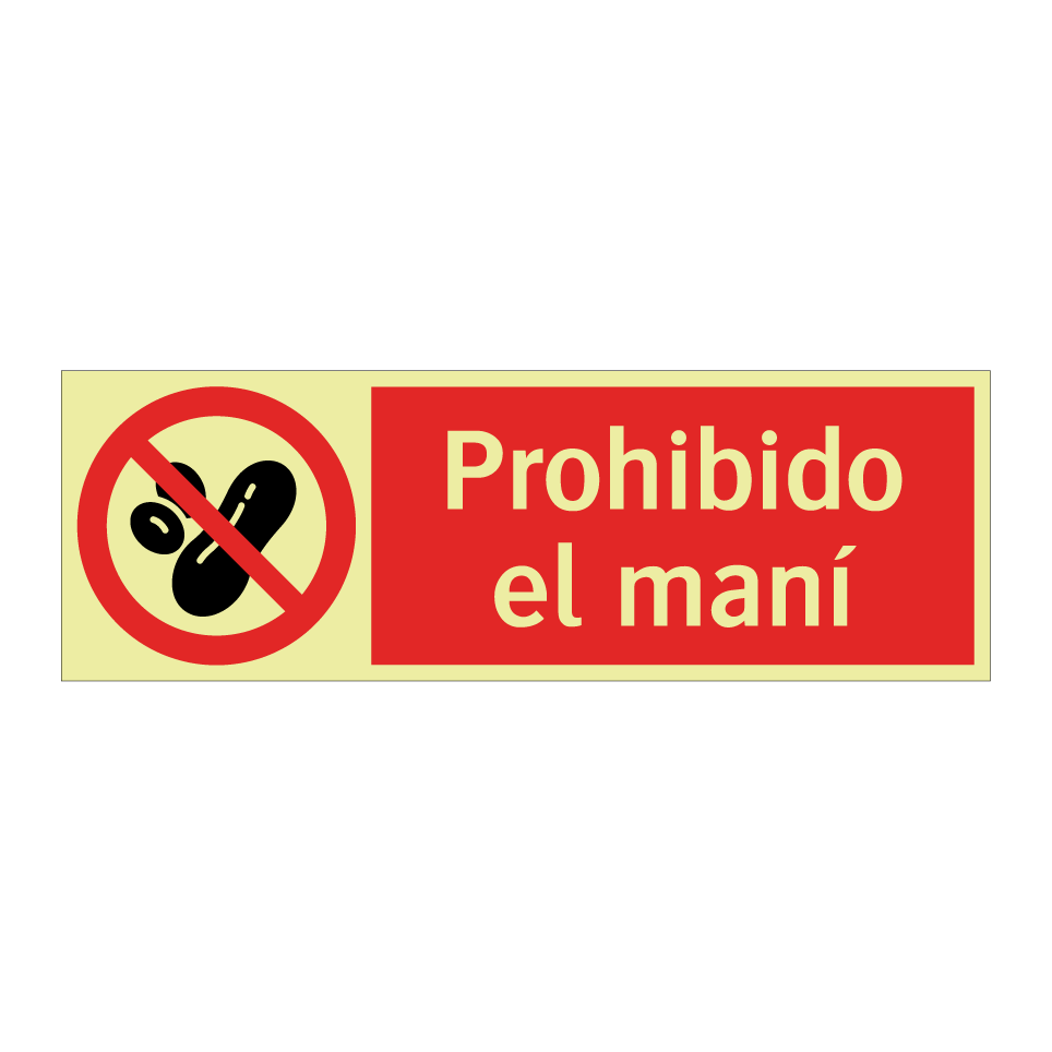 Prohibido el maní