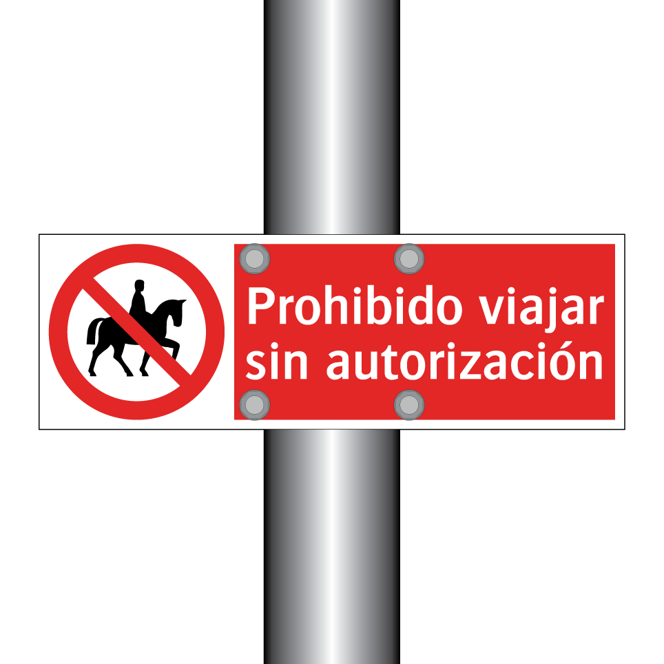 Prohibido viajar sin autorización