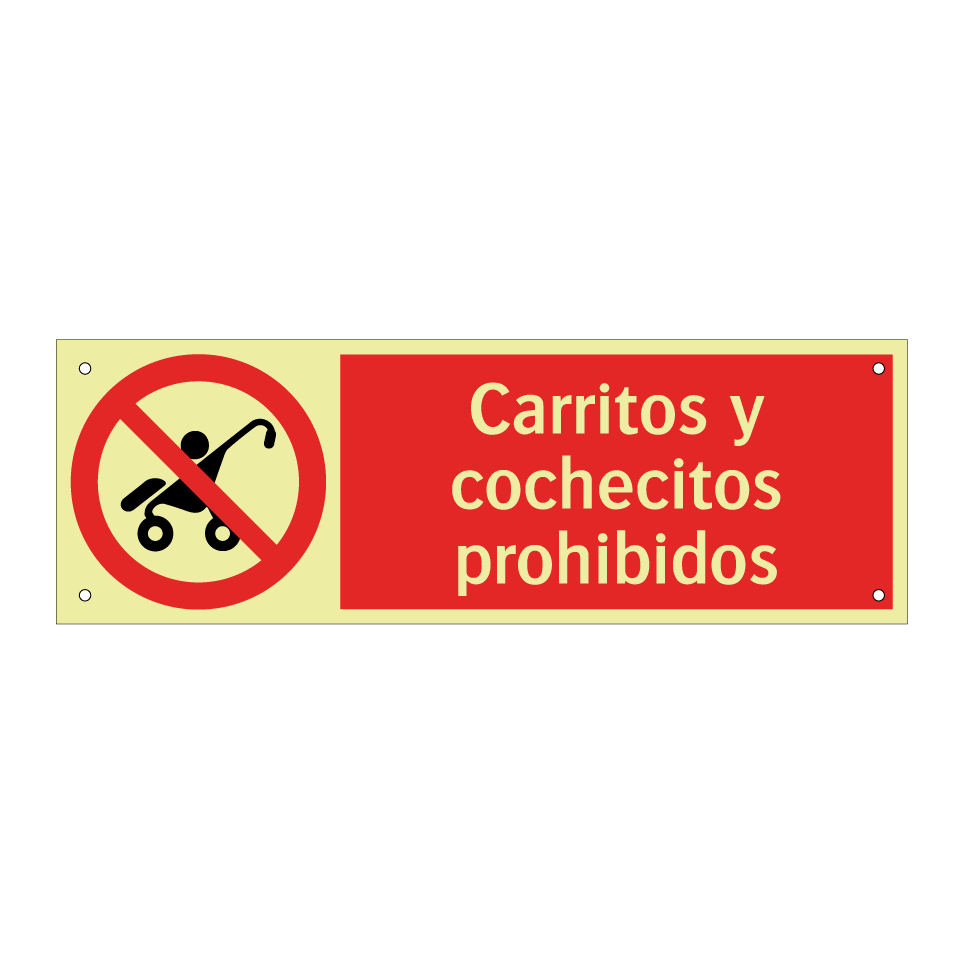 Carritos y cochecitos prohibidos