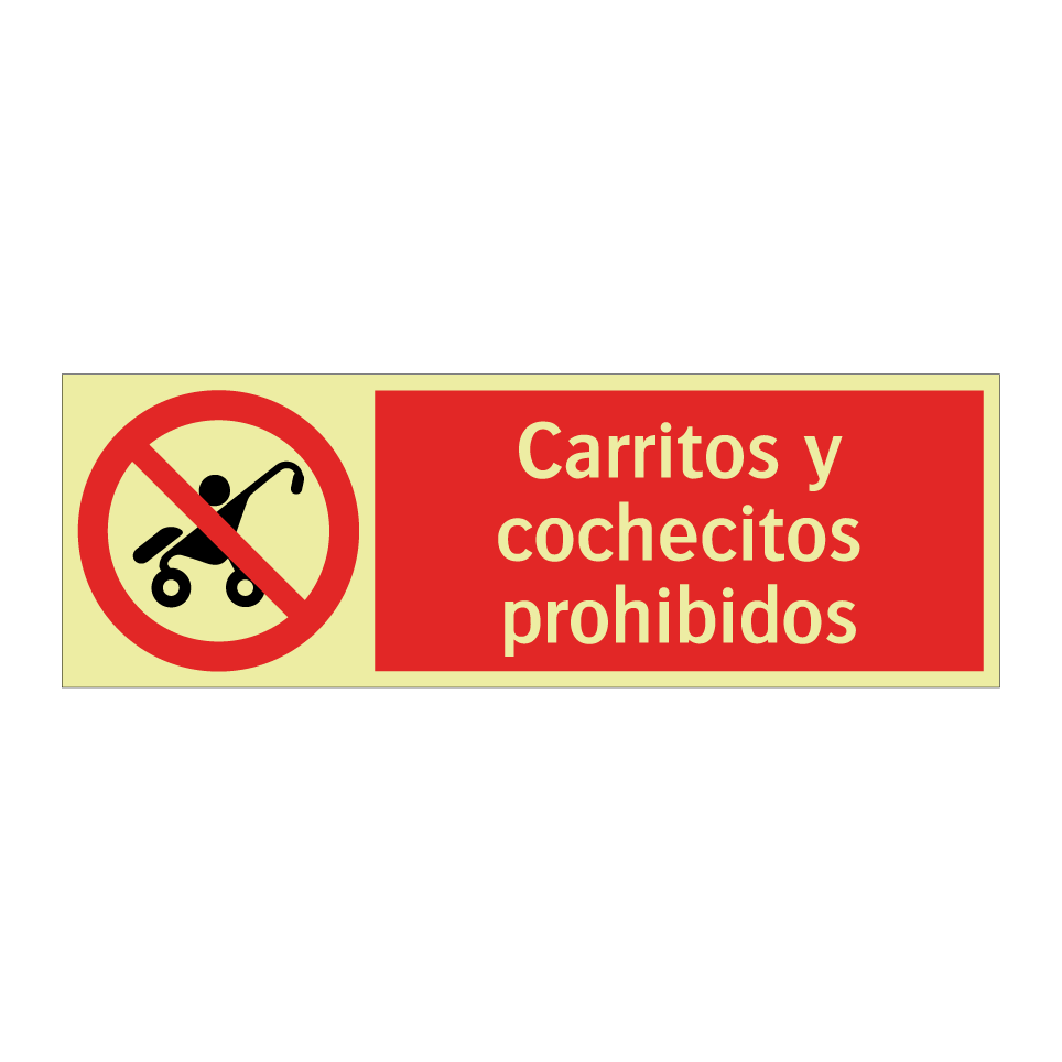 Carritos y cochecitos prohibidos