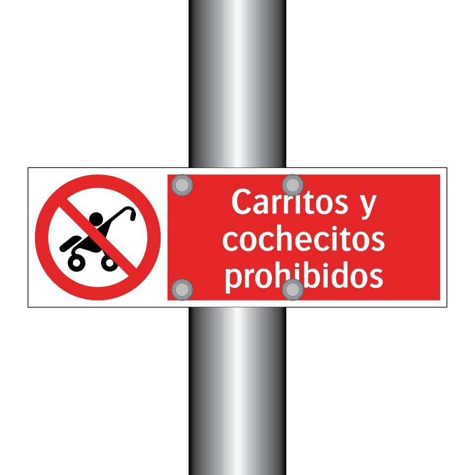Carritos y cochecitos prohibidos