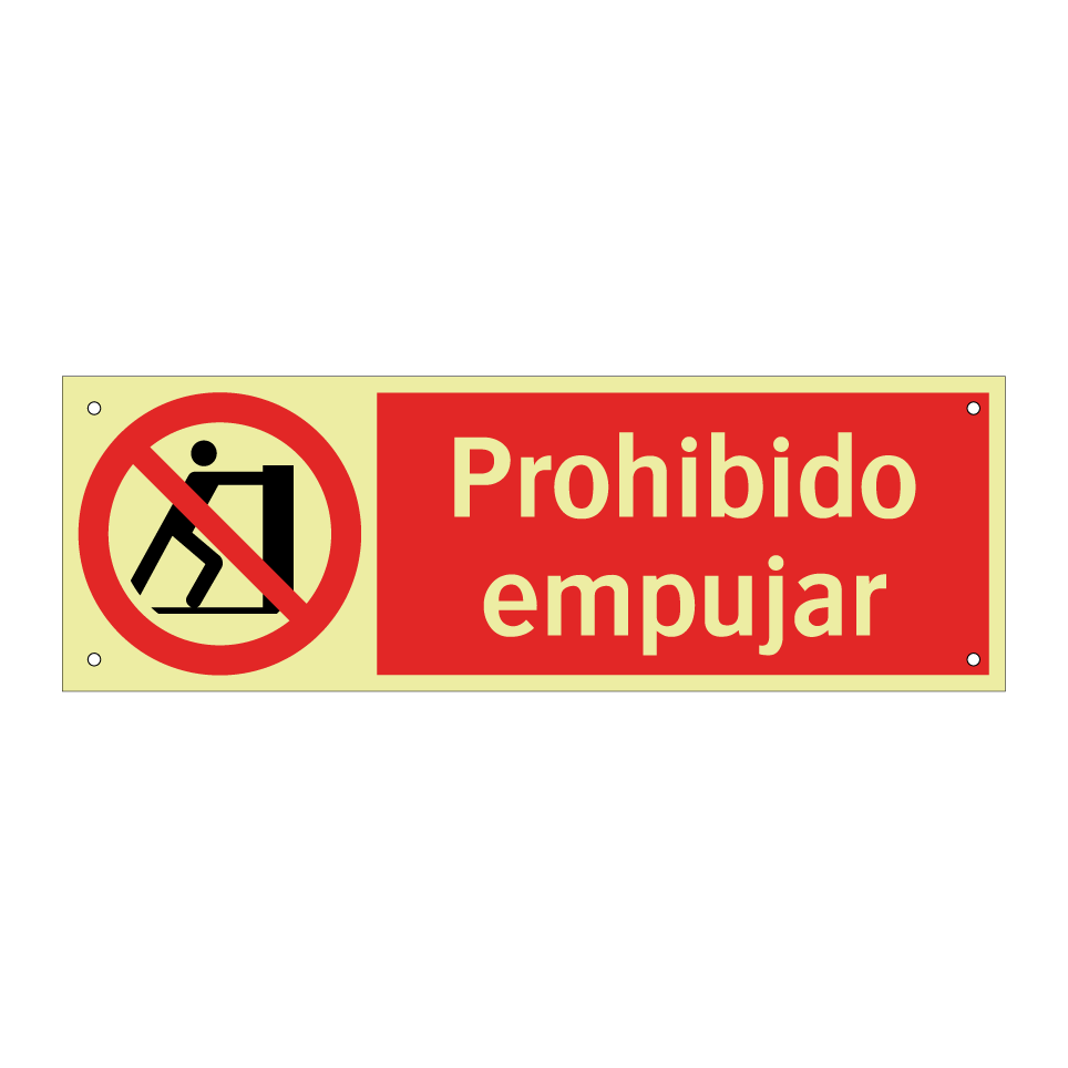 Prohibido empujar