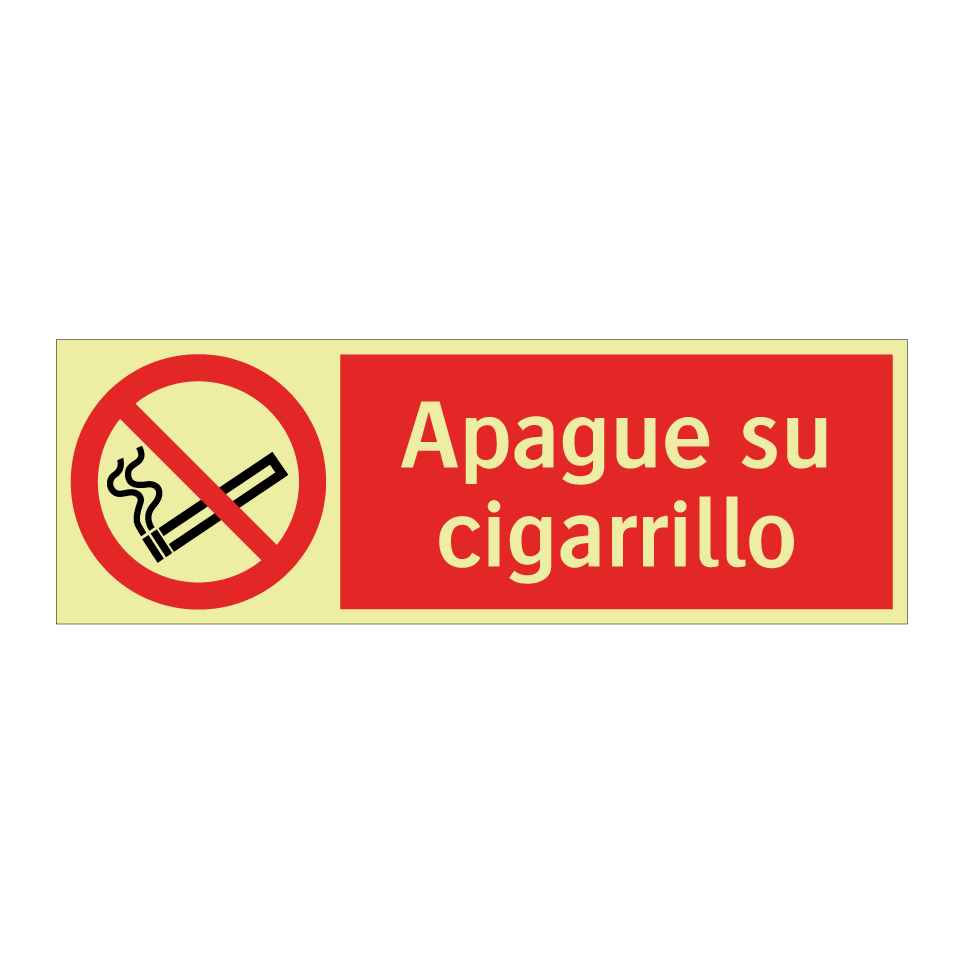 Apague su cigarrillo