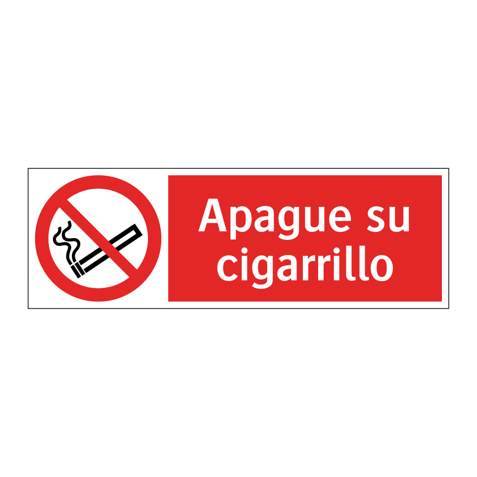 Apague su cigarrillo