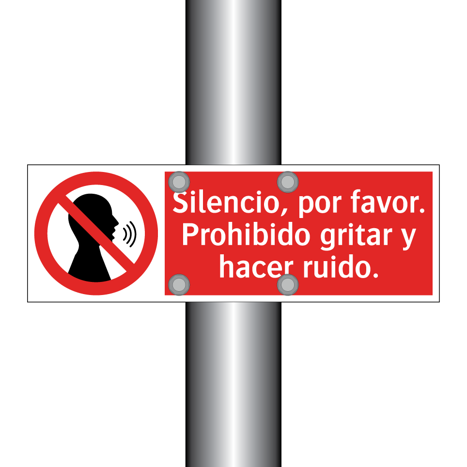Silencio, por favor. Prohibido gritar y hacer ruido.