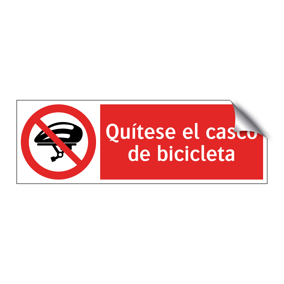 Quítese el casco de bicicleta