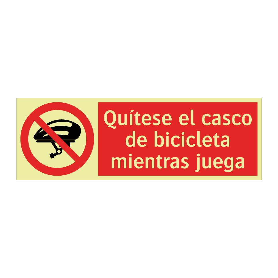 Quítese el casco de bicicleta mientras juega
