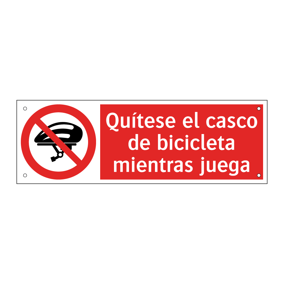 Quítese el casco de bicicleta mientras juega