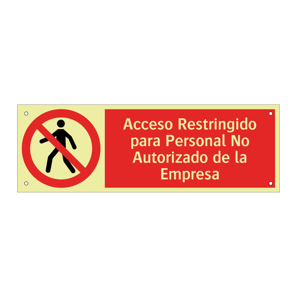 Acceso Restringido para Personal No Autorizado de la Empresa