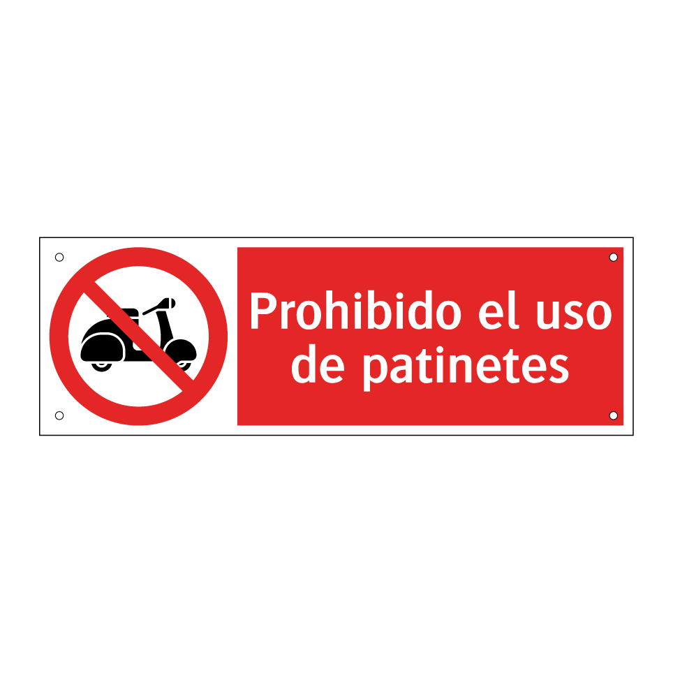 Prohibido el uso de patinetes