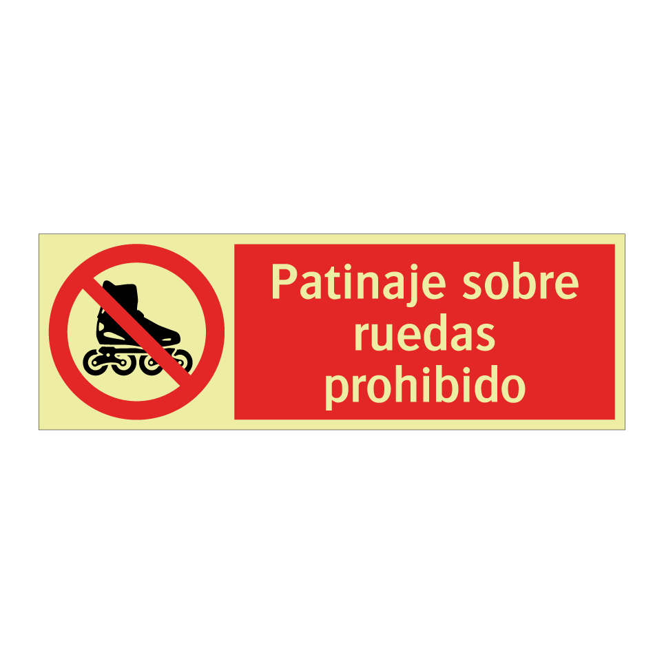 Patinaje sobre ruedas prohibido