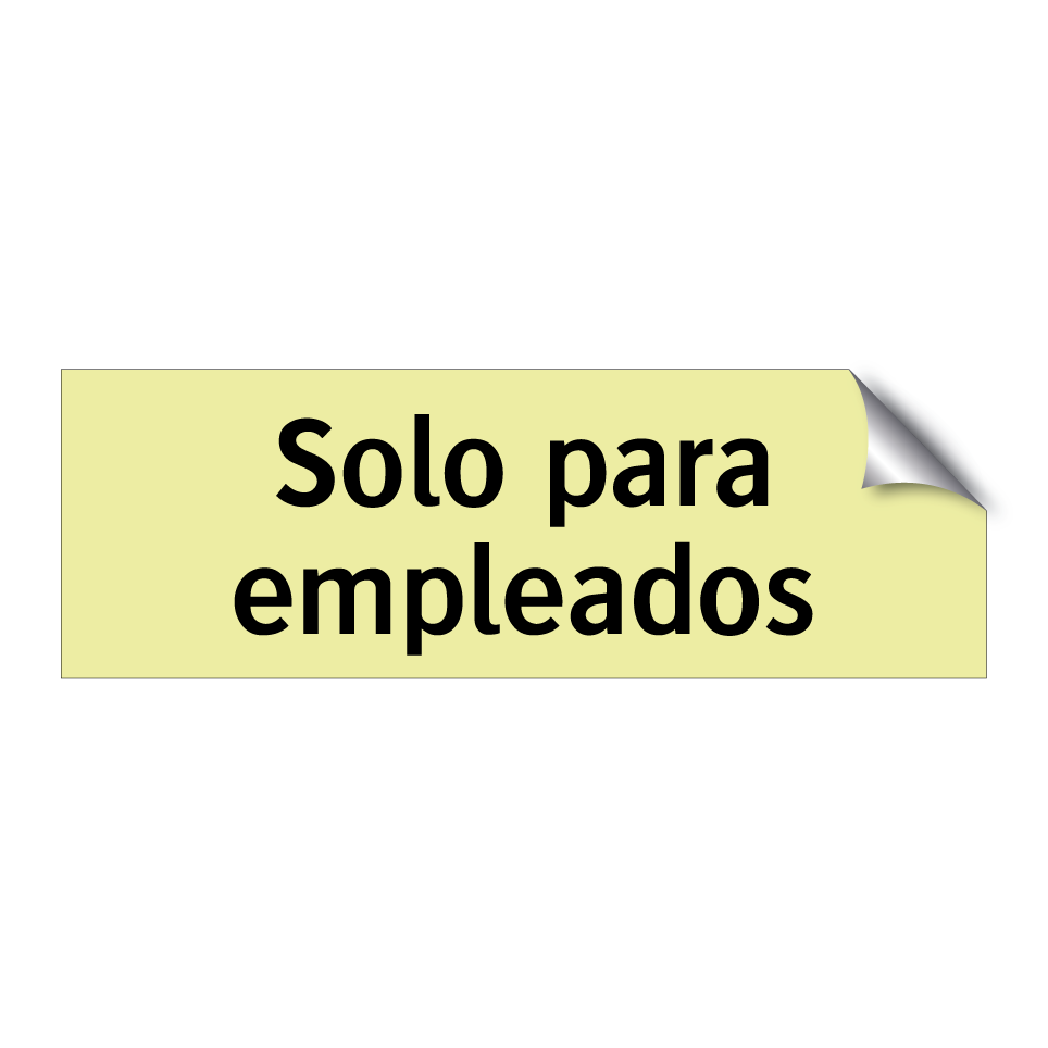 Solo para empleados