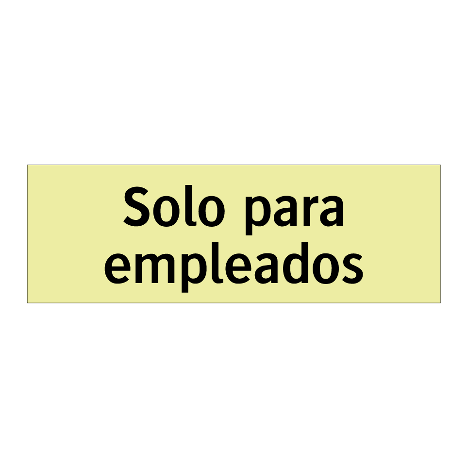 Solo para empleados