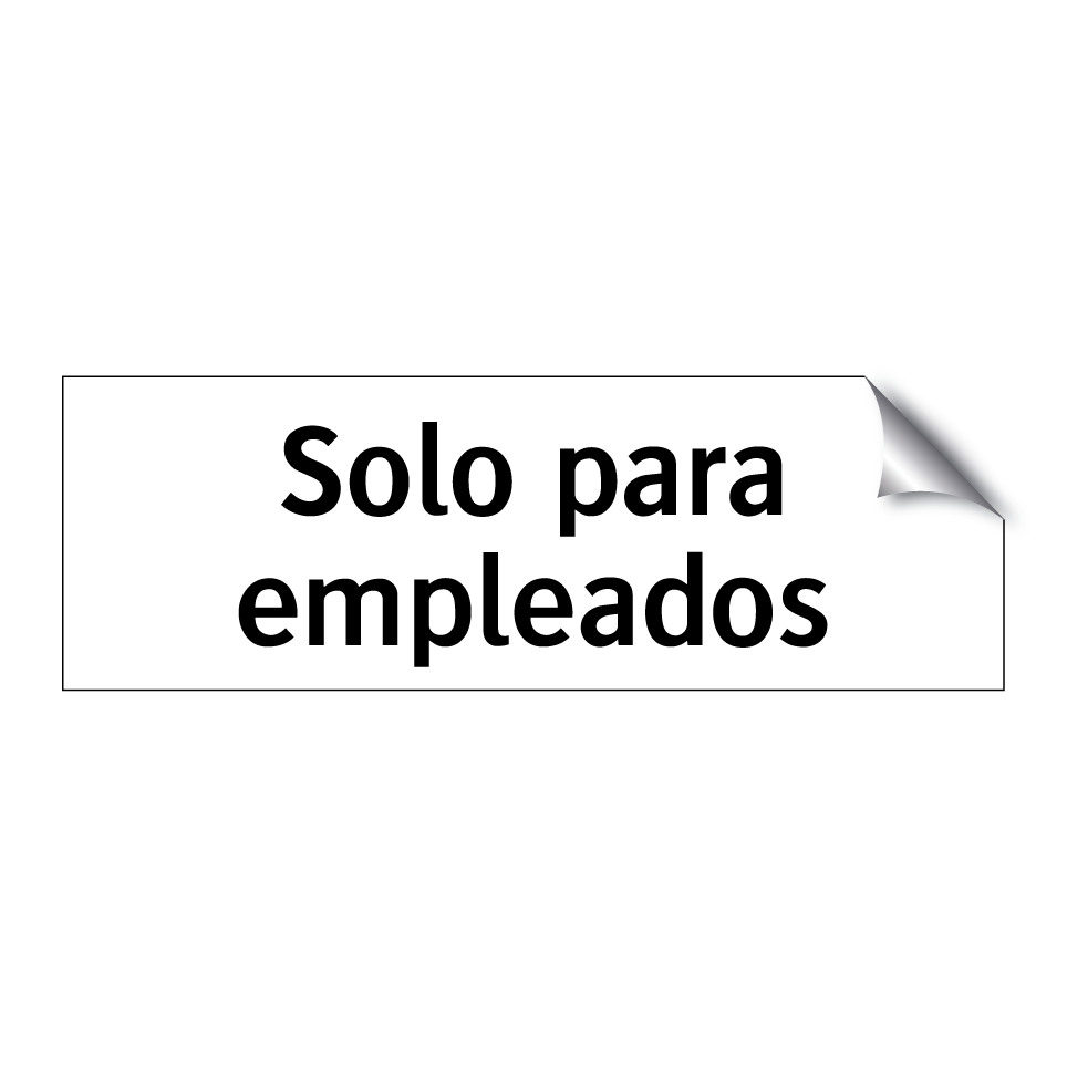 Solo para empleados