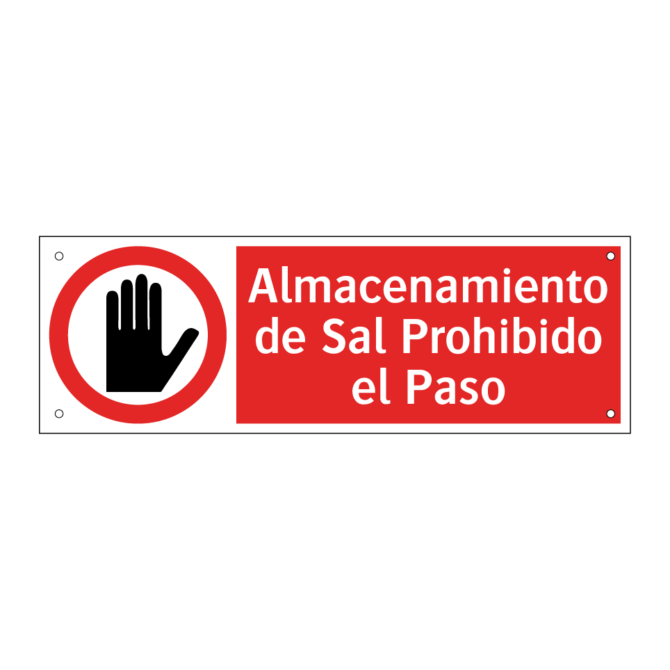 Almacenamiento de Sal Prohibido el Paso