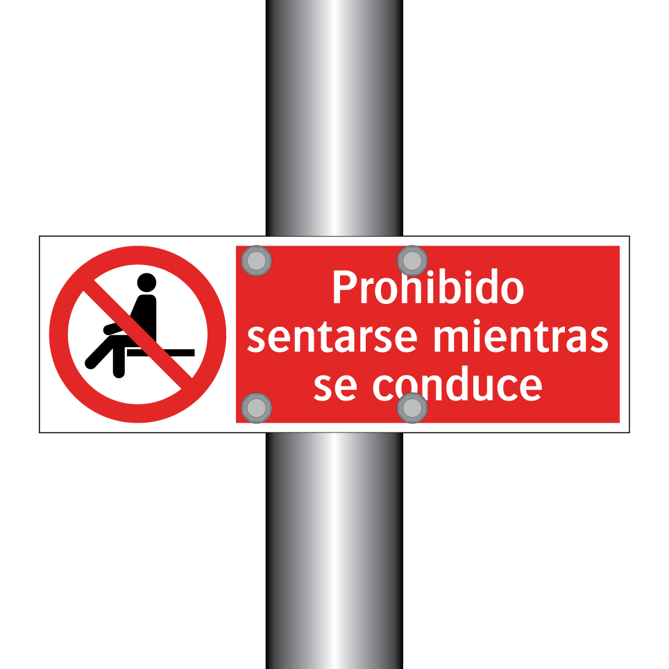 Prohibido sentarse mientras se conduce