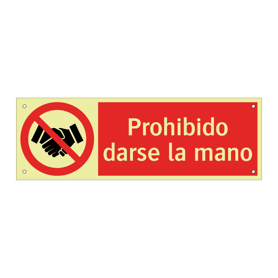 Prohibido darse la mano