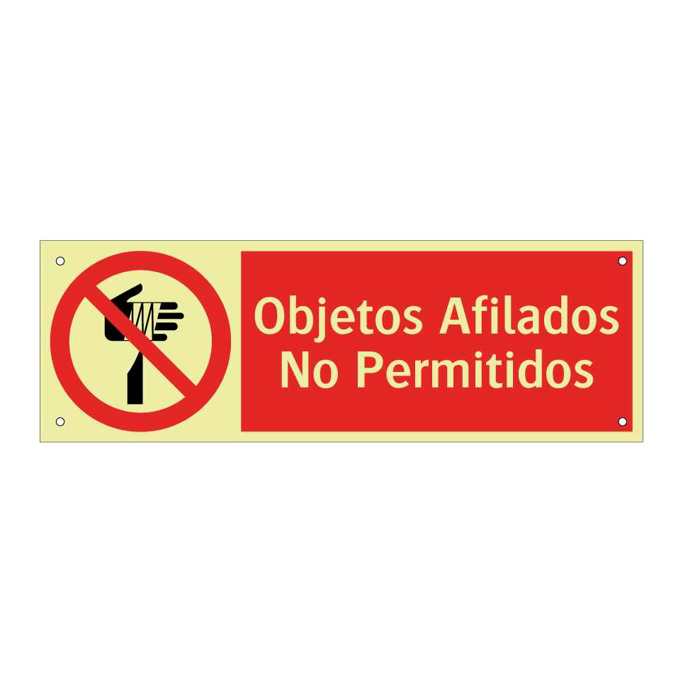 Objetos Afilados No Permitidos