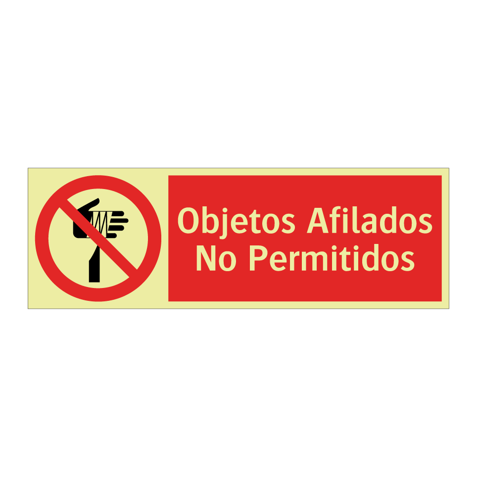 Objetos Afilados No Permitidos