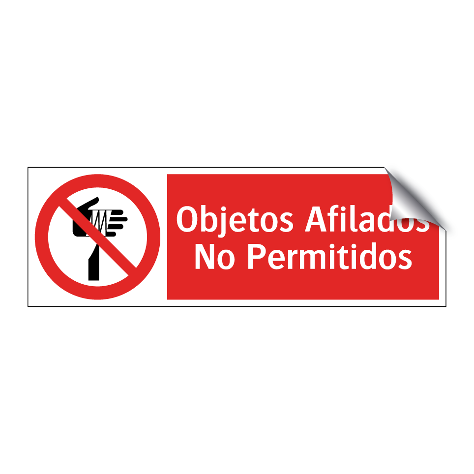 Objetos Afilados No Permitidos