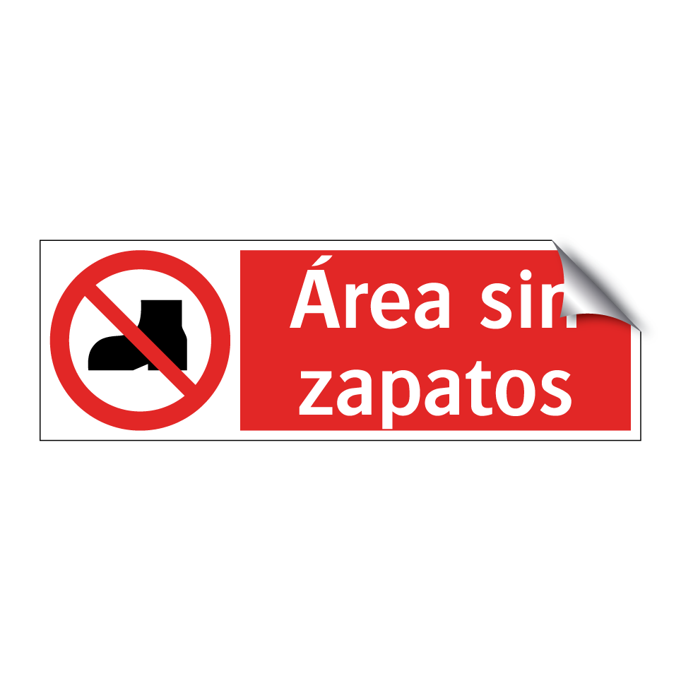 Área sin zapatos