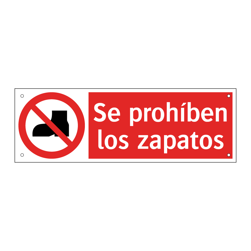 Se prohíben los zapatos