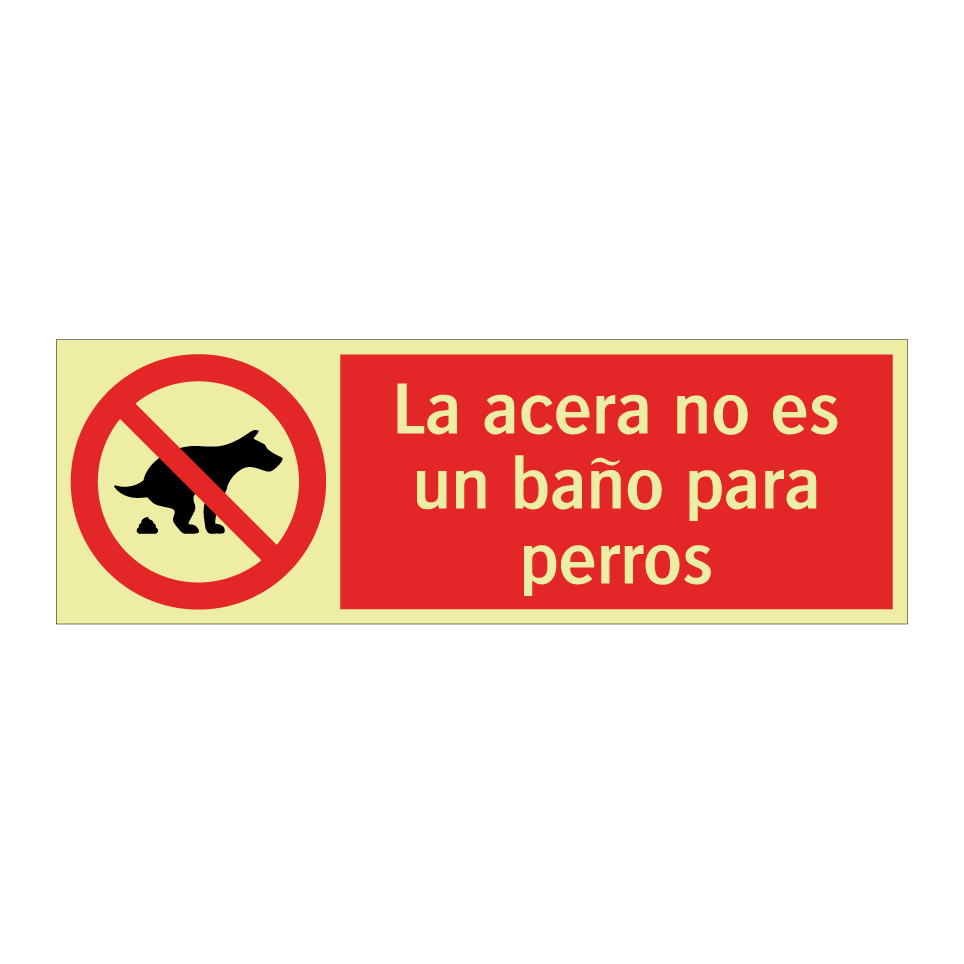 La acera no es un baño para perros