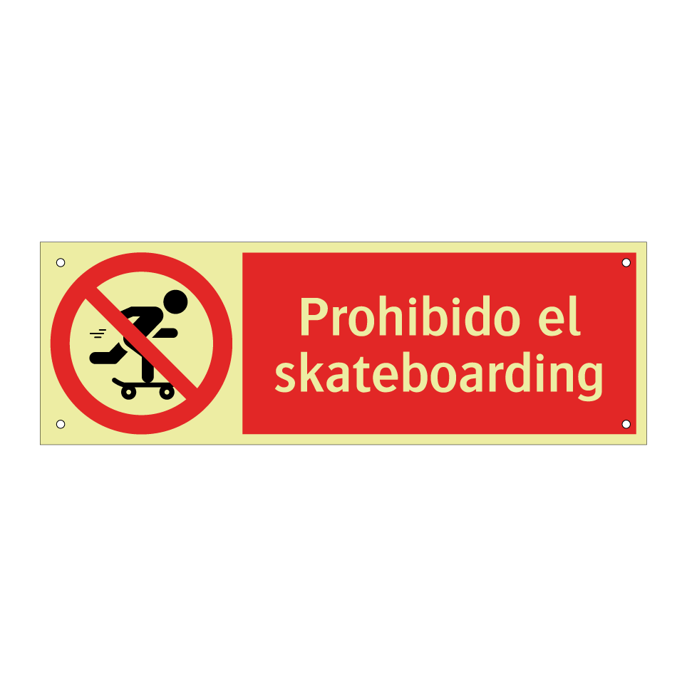 Prohibido el skateboarding