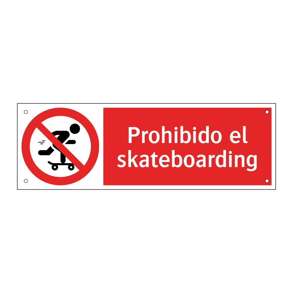Prohibido el skateboarding