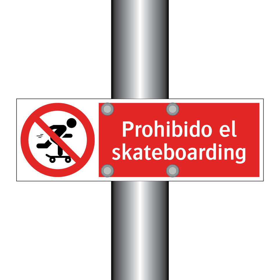 Prohibido el skateboarding