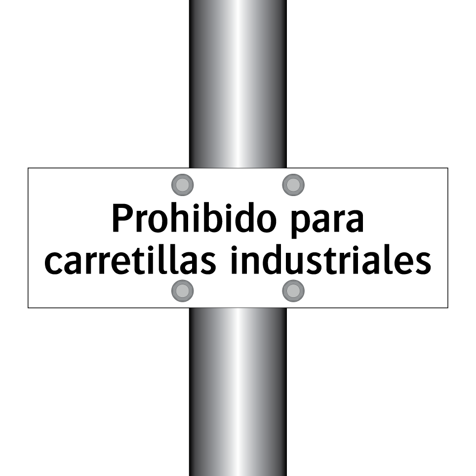 Prohibido para carretillas industriales