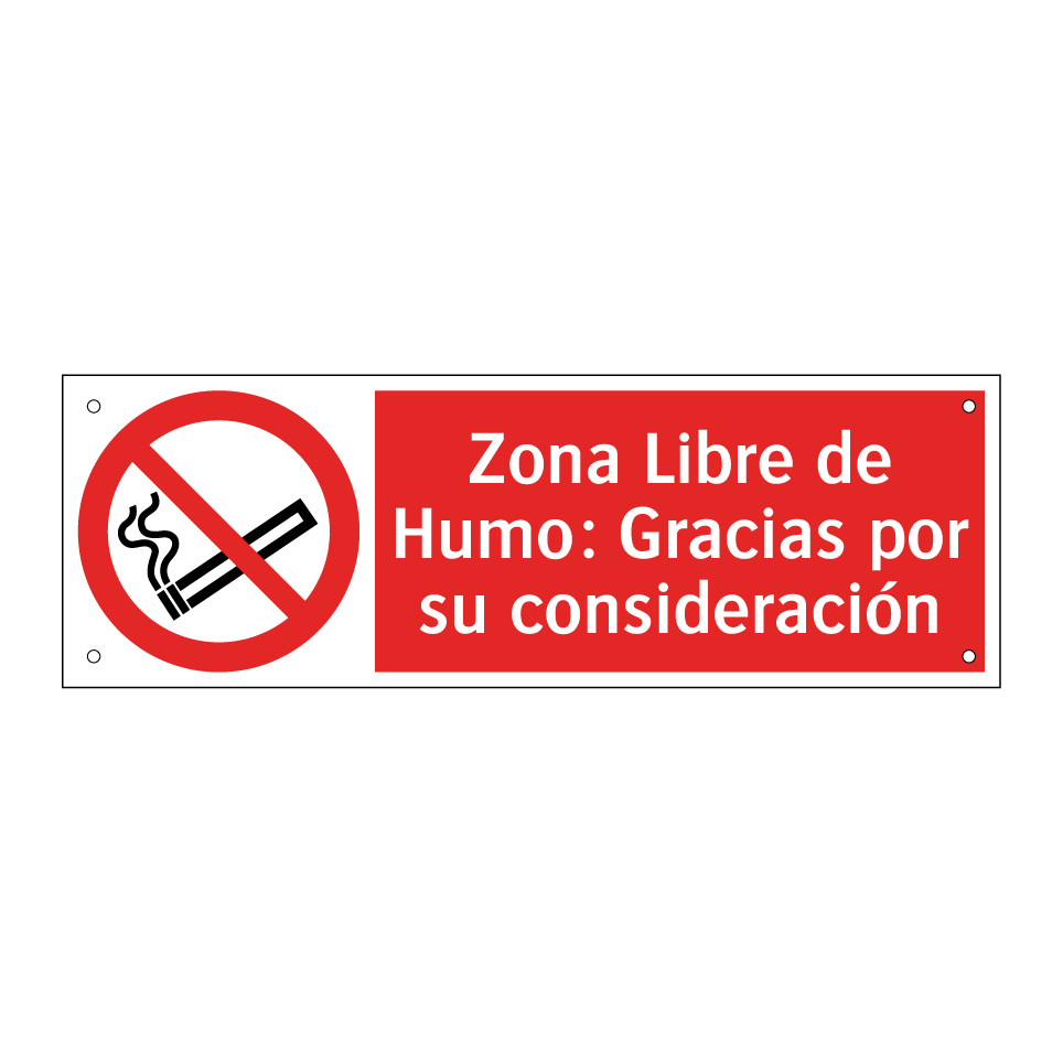 Zona Libre de Humo: Gracias por su consideración